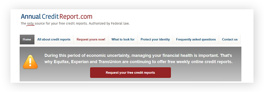 如果您的社会安全卡被盗,请通过 Annualcreditreport.com仔细监控您的信用报告。